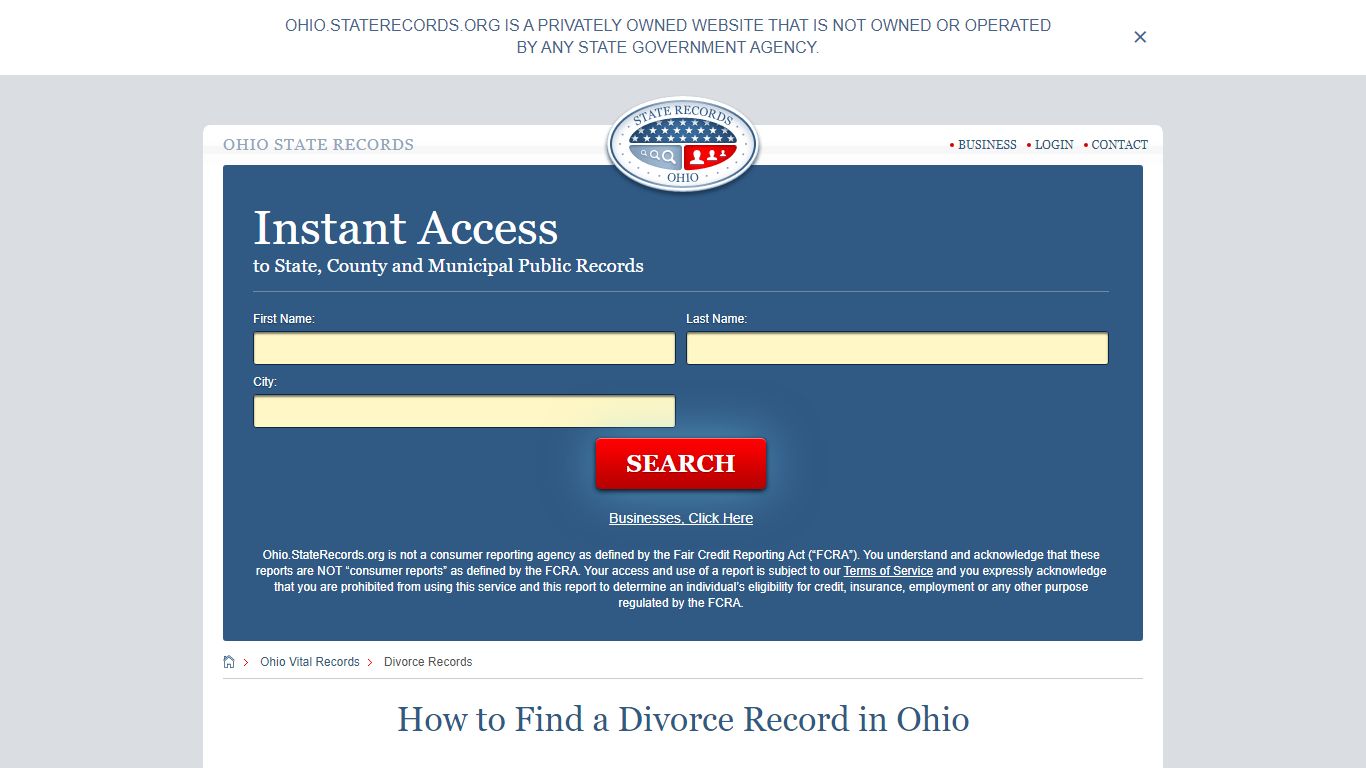 How to Find a Divorce Record in Ohio